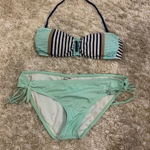 Adorable Sperry bandeau bikini top